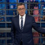 Stephen Colbert critica o lançamento da prisão de George Santos: 'O seguinte monte de porcaria que Trump está caindo na cidade de Nova York' |