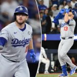 Max Muncy # 13 do Los Angeles Dodgers enfrenta o Toronto Blue Jays durante a nona entrada do segundo jogo da 2025 World Series no Rogers Centre em 25 de outubro de 2025 em Toronto, Ontário.