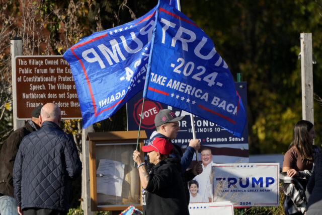 O candidato presidencial republicano, ex -presidente Donald Trump, fala na Convenção Nacional Libertária no Washington Hilton em Washington, sábado, 25 de maio de 2024. (AP Photo/Jose Luis Magana)