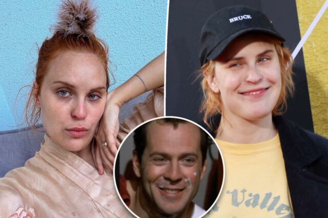 Tallulah Willis aplaude os valentões – e comemora o queixo do pai Bruce Willis – em uma postagem fortalecedora


