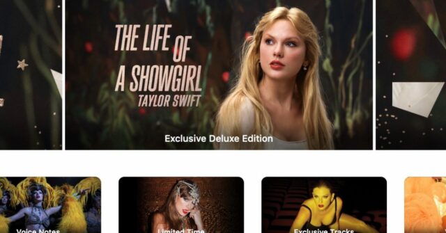 Taylor Swift apresenta o iTunes exclusivo da vida de uma versão de Deluxe ' 

