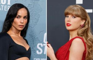 Taylor Swift discursa no evento Zoe Kravitz Serpent no programa de Seth Meyers Linha do tempo da amizade de Taylor Swift e Zoe Kravitz