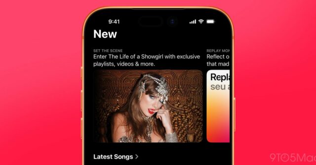 Taylor Swift escova os principais gráficos da Apple Songs com o novo CD 'The Life of a Showgirl' 

