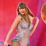 Taylor Swift reage ao chefe de Kansas City, Chris Jones, cantando Fate of Ophelia em coletiva de imprensa