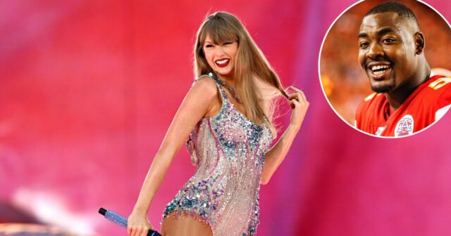 Taylor Swift reage a Chris Jones do Chiefs cantando 'Fate Taylor Swift reage ao chefe de Kansas City, Chris Jones, cantando Fate of Ophelia em coletiva de imprensa