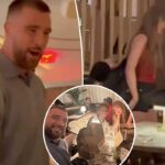 Taylor Swift surge com Travis Kelce para comemorar a vitória do Chiefs depois de evitar câmeras no jogo