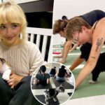 'Terapia para filhotes' é a tendência de treino com benefícios extras de bem-estar - até Sabrina Carpenter é fã