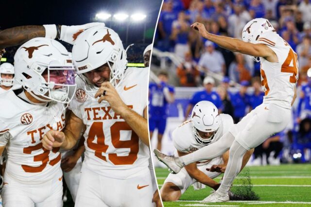 Texas supera Kentucky em OT, apesar da noite abaixo da média de Arch Manning

