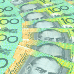 Caixa em dinheiro australiana