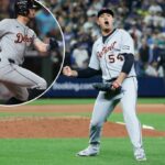 Tigres Nip Mariners em 11 entradas para roubar a vitória do jogo 1