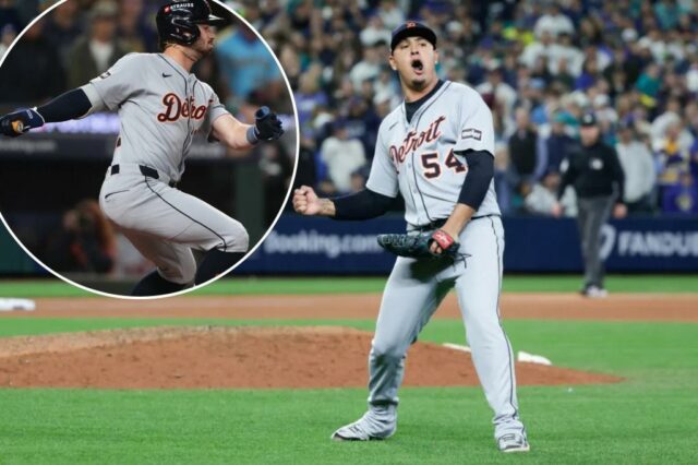 Tigres Nip Mariners em 11 entradas para roubar a vitória do jogo 1

