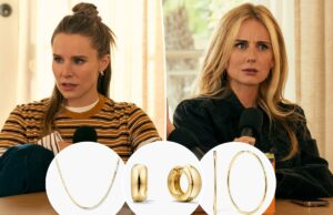 Todo mundo quer esta joia Mejuri de ‘Nobody Wants This’ da Netflix – e custa a partir de US $ 58 Um par de brincos de argola grossos em ouro, com