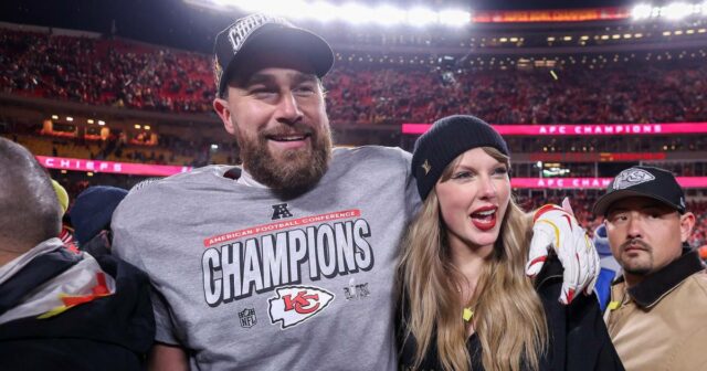 Reação de Taylor Swift A Vida de uma Showgirl Travis