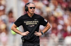 Trem do estado da Flórida Mike Norvell sob ataque após derrota para Stanford Mike Norvell, Florida State Seminoles