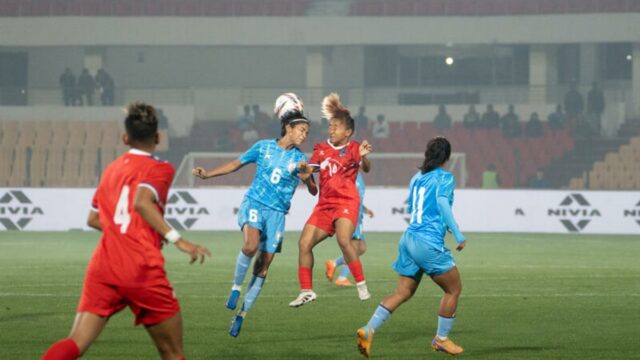 Tri-Nation International: Índia Feminina perde por 0-2 contra o Nepal Tri-Nation International: Índia Feminina perde por 0-2 contra o Nepal na segunda partida agradável