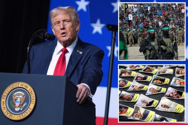 Trump adverte todas as apostas do Hamas estarão fora 'se os reféns não forem' rapidamente 'lançados

