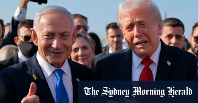 Trump aposta como pacificador global, diz que instou Netanyahu a vencer

