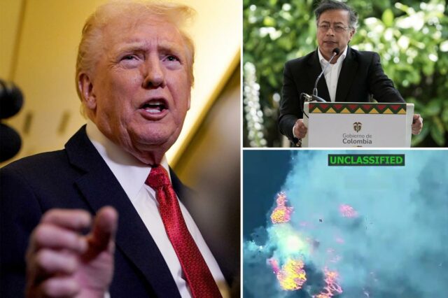 Trump diz que EUA aumentarão tarifas sobre a Colômbia à medida que a rivalidade no comércio de drogas aumenta

