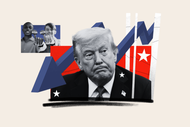 Trump perdendo terreno com os eleitores que impulsionaram seus ganhos de 2024 

