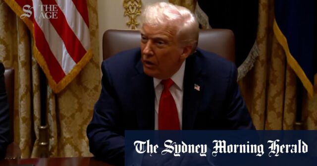 Trump repreende repórter australiano

