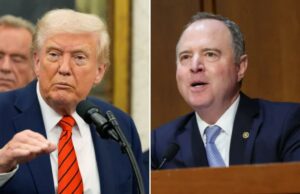 Trump sugere que o senador Adam Schiff pode ser o próximo a enfrentar acusações: ‘Tão desonesto’ Trump sugere que o senador Adam Schiff pode ser o próximo a enfrentar acusações: 'Tão desonesto'