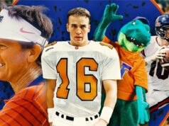 Um odiador de todos os tempos, anos de cor e uma competição como nada mais: os Mannings vs. Florida Um odiador de todos os tempos, anos de cor e uma competição como nada mais: os Mannings vs. Florida