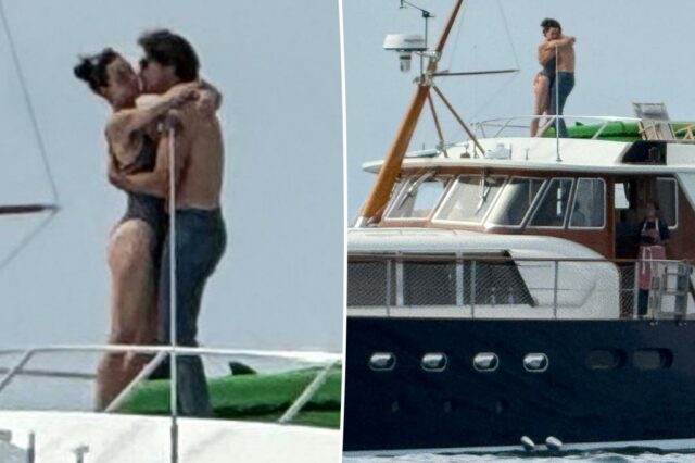 Veja fotos de Katy Perry e Justin Trudeau se beijando e abraçando apaixonadamente no iate do cantor

