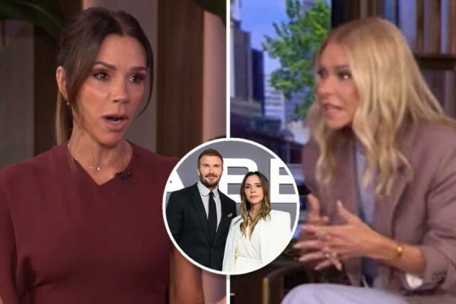 Victoria Beckham confessa a Kelly Ripa em ‘Live’ que a maioria de seus primeiros encontros com David Beckham “foram na verdade em estacionamentos”: “Não é tão decadente quanto parece”

