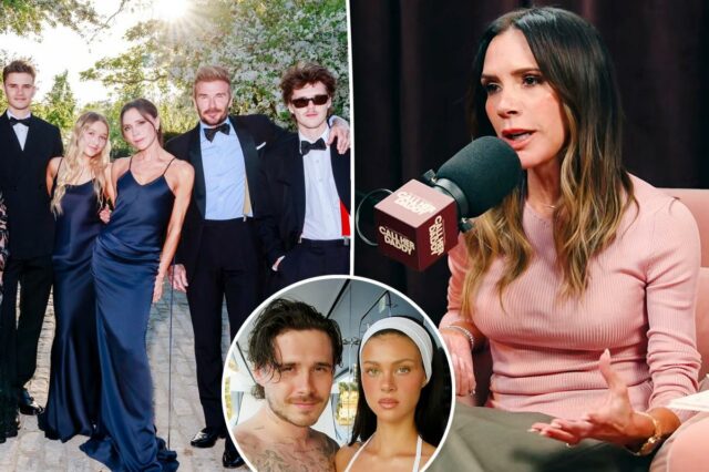 Victoria Beckham se emociona com sua 'família próxima', apesar da rivalidade com o filho Brooklyn, Nicola Peltz


