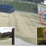 Vídeo selvagem mostra homem armado emboscando empresário do lado de fora de sua mansão