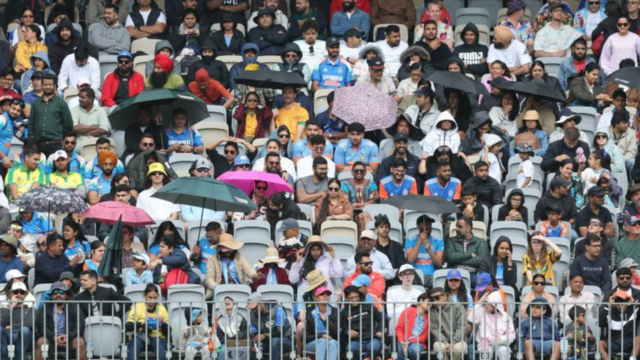 Virat Kohli e Rohit Sharma param de trabalhar para atirar; Índia diminuiu para 25/3 devido à interrupção das chuvas 

