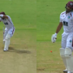 Vista | Minuto Brainfade para Brandon King enquanto Siraj arruma o toco central