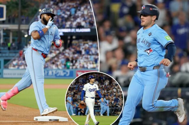 Vladimir Guerrero lidera os Blue Jays sobre os Dodgers no Vladimir Guerrero lidera os Blue Jays sobre os Dodgers no jogo 4 e empata a World Series