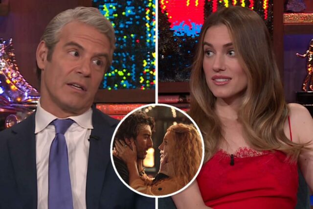 'WWHL': Andy Cohen gera um momento estranho com a estrela de 'Regretting You', Allison Williams, ao fazer escavações em Justin Baldoni e Blake Lively Drama

