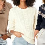 mulher vestindo jaqueta, jeans e lenço