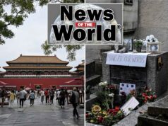 News of the World: O que você perdeu esta semana internacionalmente Pessoas caminham em direção à Cidade Proibida em Pequim.