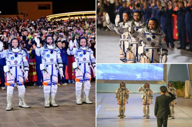 3 astronautas chineses presos na estação espacial após colisão com 3 astronautas chineses presos na estação espacial após colisão com destroços na cápsula de retorno