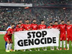 50 mil torcedores torcem pela Palestina em amistoso de futebol na Espanha 50 mil torcedores torcem pela Palestina em amistoso de futebol na Espanha