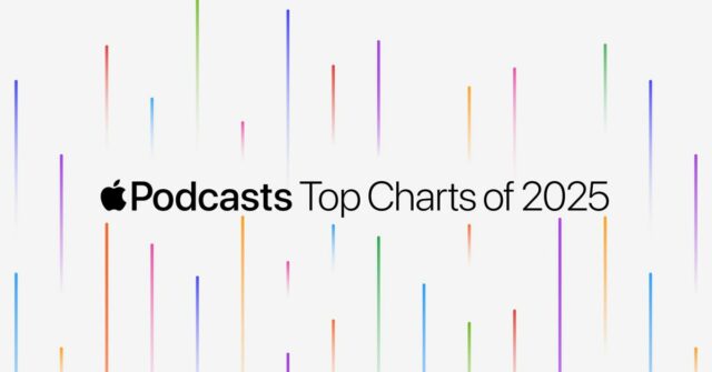 A Apple compartilha hoje os podcasts mais populares de 2025 | Gráfico promocional da Apple