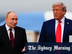 A Rússia já foi a grande cleptocracia. A América de Trump está correndo atrás de seu dinheiro O presidente dos EUA, Donald Trump, e o presidente da Rússia, Vladimir Putin, reuniram-se no Alasca em agosto.