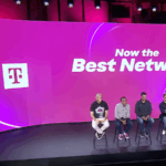 Um mapa de cobertura da T-Mobile em um smartphone.