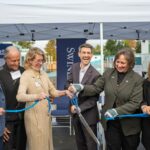 San Jose concluiu a construção de uma nova pequena comunidade residencial na 5205 Cherry Ave., que fornecerá 136 leitos para residentes desabrigados. (Devan Patel/Grupo de Notícias da Bay Area)