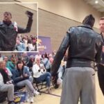 A cantora Tish Hyman critica Eric Swalwell por se esquivar de perguntas sobre mulheres trans em vestiários femininos