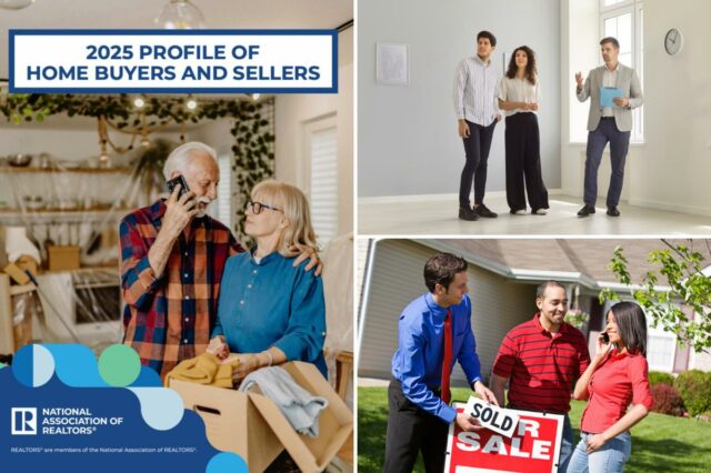 A capa da revista corretor de imóveis troca um jovem casal por idosos – à medida que a idade média dos compradores de casas chega aos 59 anos
