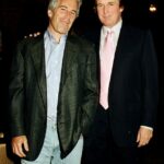 Jeffrey Epstein e Donald Trump no Mar-a-Lago Club em Palm Beach, Flórida, em 1997