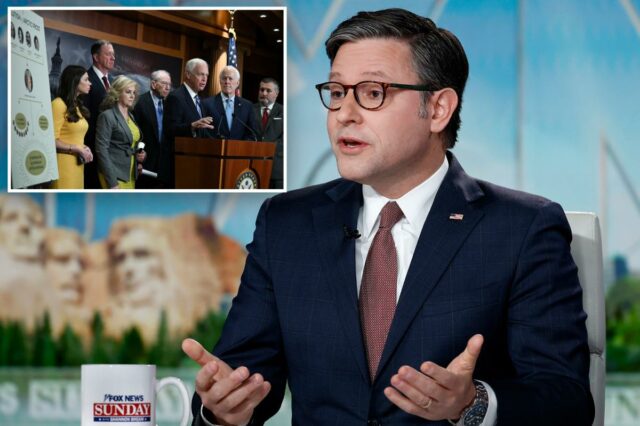 A disposição do Arctic Frost no projeto de lei de A disposição do Arctic Frost no projeto de lei de gastos para permitir que senadores espionados processem por US$ 500 mil será “provavelmente” revogada: Mike Johnson