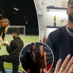 A estrela dos Giants, Darius Slayton, está noiva de Anna Hall, sua namorada estrela