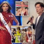 A ex-Miss EUA Noelia Voight, que desistiu de sua coroa por causa da 'atmosfera tóxica', critica o executivo por comentário 'desrespeitoso' à Miss México