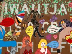 A maior exposição de arte indígena já exibida no exterior é inaugurada nos EUA Anciã Wik de Ricky Maynard, Gladys.