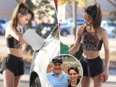 A namorada de Bill Belichick, Jordon Hudson, exibe um físico tonificado enquanto exibe um novo Mercedes de US $ 100 mil A namorada de Bill Belichick, Jordon Hudson, exibe um físico tonificado enquanto exibe um novo Mercedes de US $ 100 mil